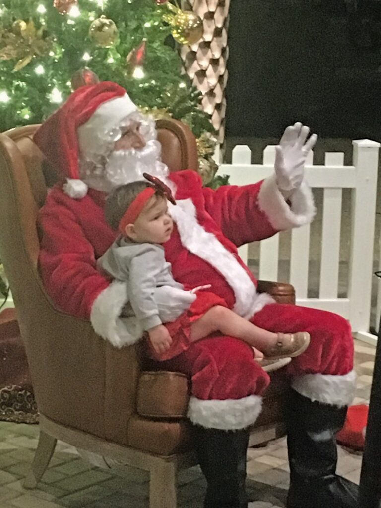 baby and santa
