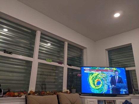 hurricane on tv